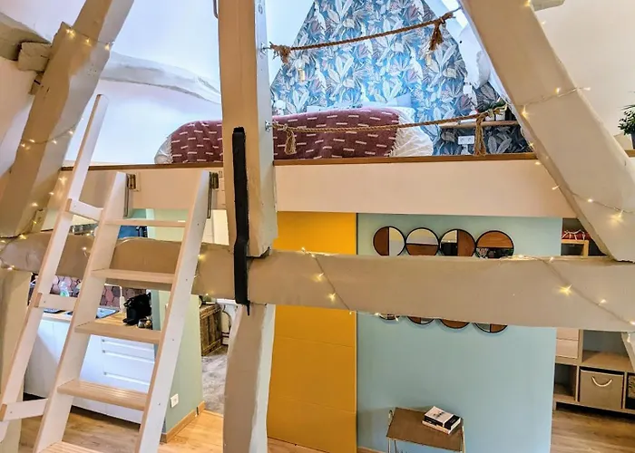 Apartment Treehouse - Funky - Terrasse Sur Le Toit - Mezzanine - Full